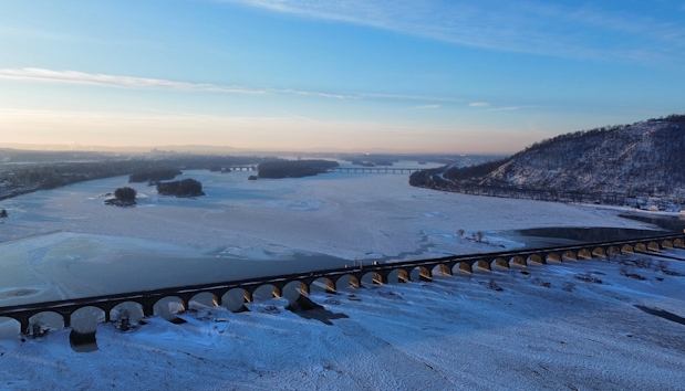 Rockville Bridge Icy Susquehanna