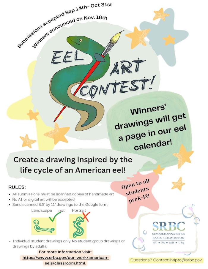 Eels in the Classroom 2026 Poster Contest Advertisement