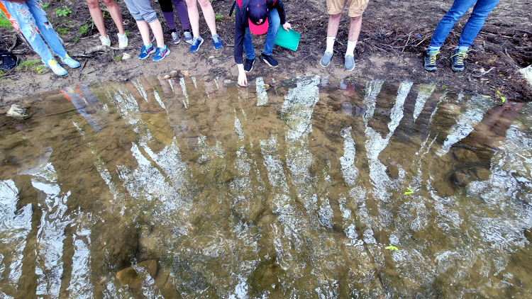 Eel release, Juniata H.S.