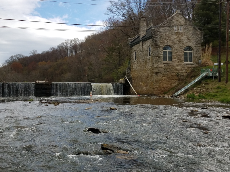 Eel ramps on Octoraro Creek, Chester County, PA