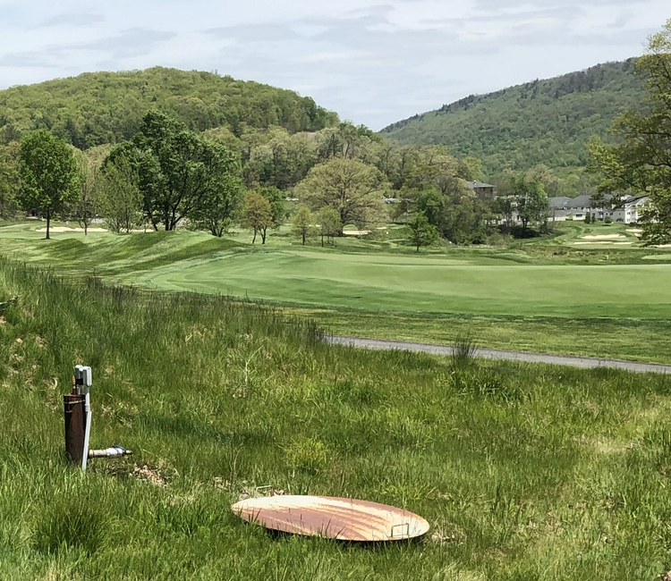 Groundwater well at golf couse