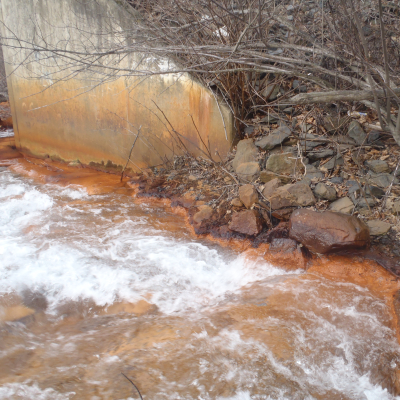 Old Forge Acid Mine Drainage at Old Forge, Pennsylvania