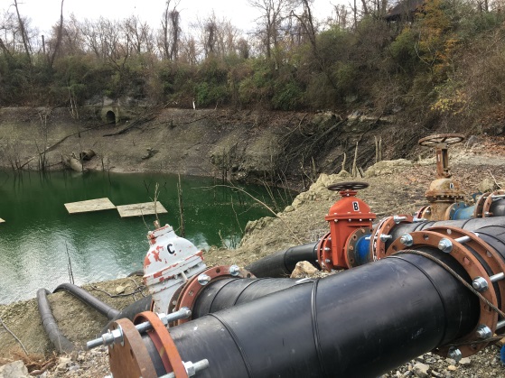 Pumping manifold and valves during testing