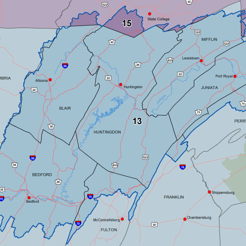 Juniata subbasin congressional districts thumbnail
