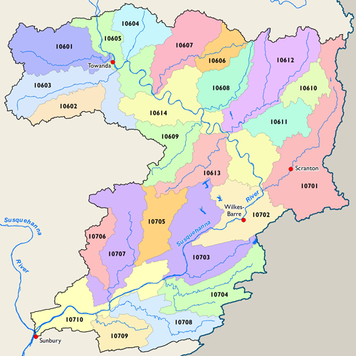 Middle Susquehanna subbasin HUC 10 watershed thumbnail