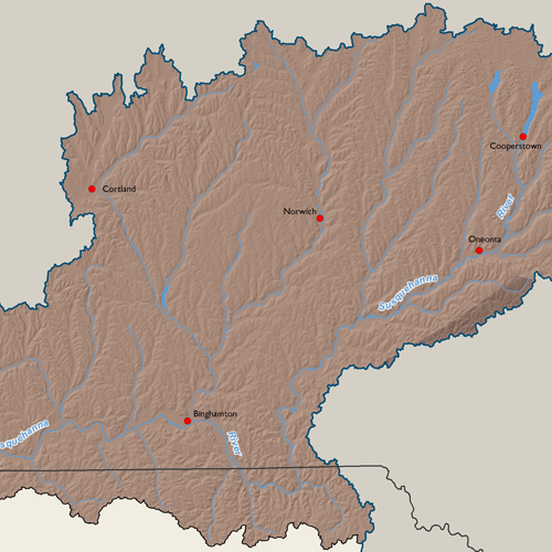 Upper Susquehanna subbasin physiographic sections thumbnail