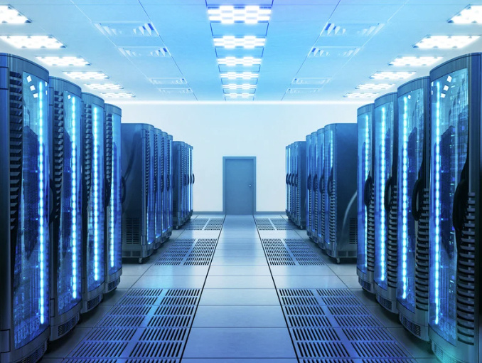 Hyperscale data center server infrastructure used for cloud computing