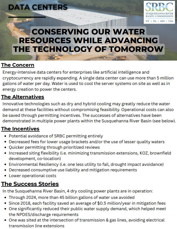 Thumbnail of the Data Center Water Use Alternatives flyer